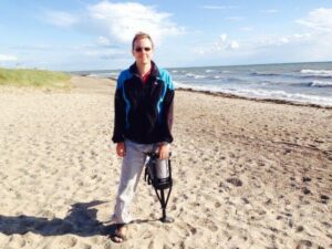 iwalk2.0 på stranden